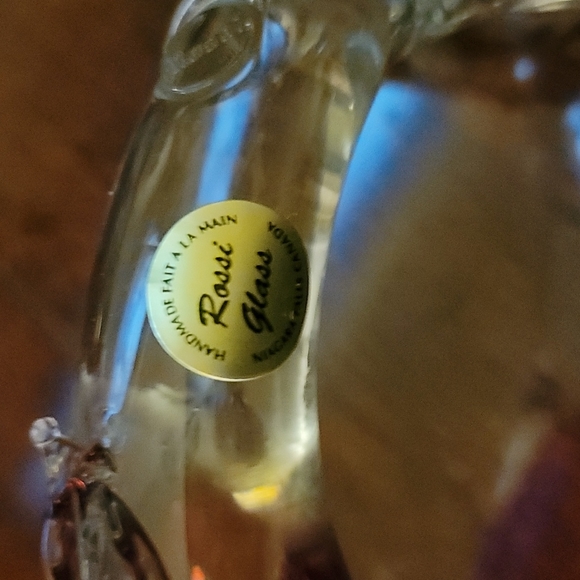 Rossi Glass Cranberry Glass Dolphin - Picture 5 of 8